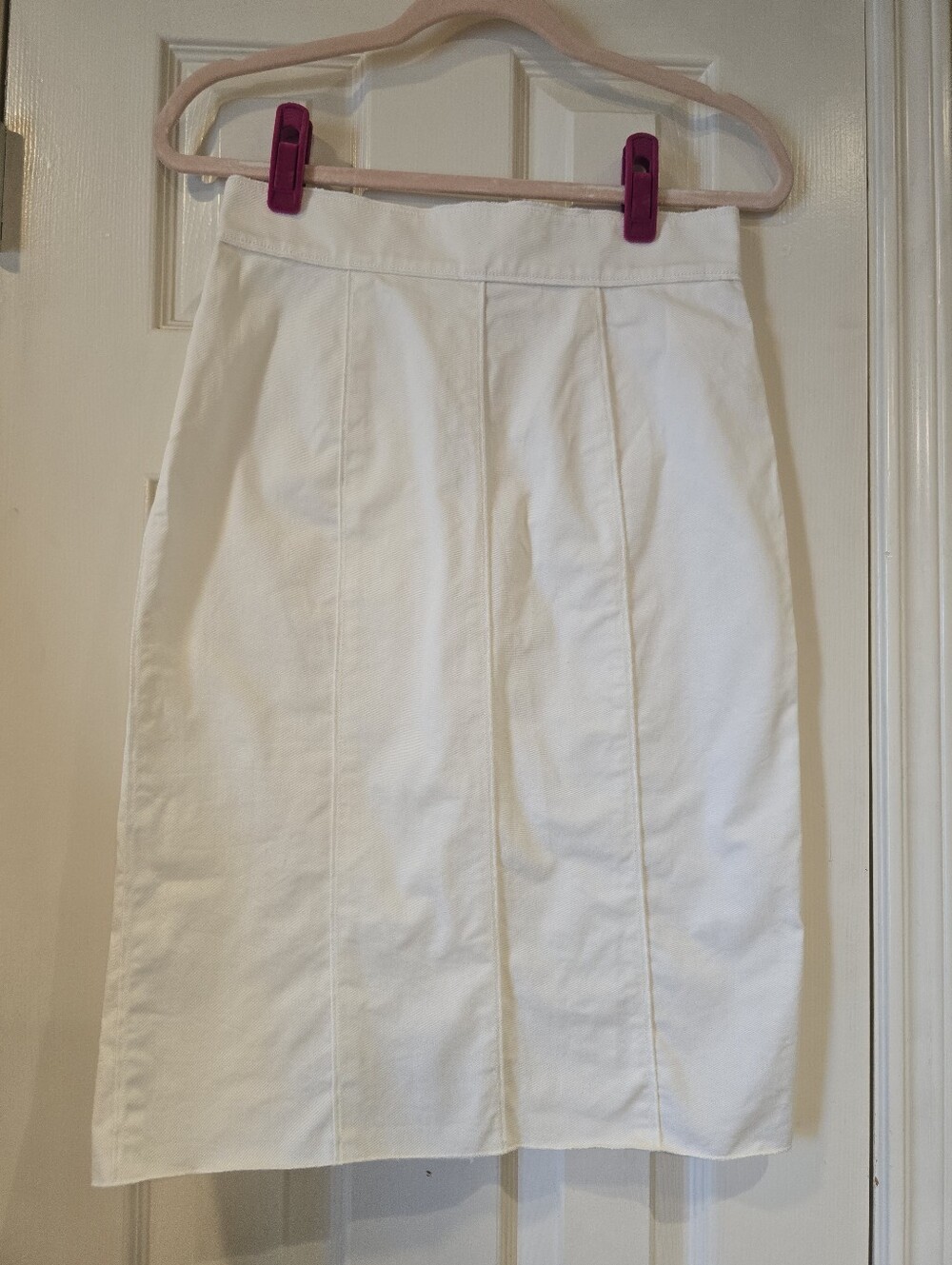 D&G Dolce & Gabbana Midi Pencil Skirt Womens  IT42 White